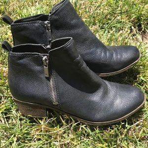 Lucky brand Booties Boots black size 8